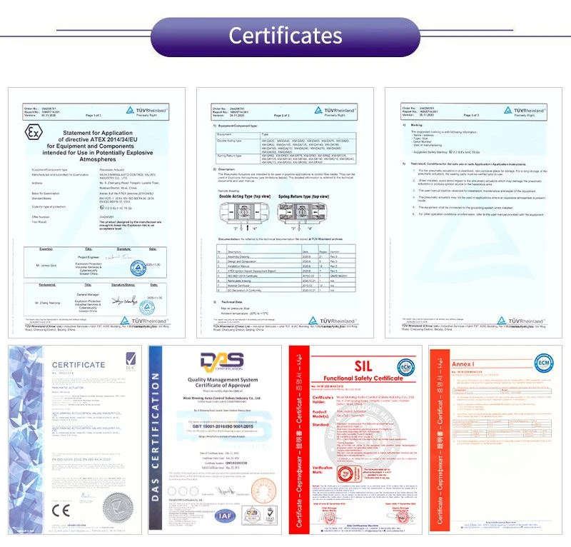 Pneumatic Actuator Y Type Three Way Ball Valve Certification Pneumatic Actuator Y Type Three Way Ball Valve Certification