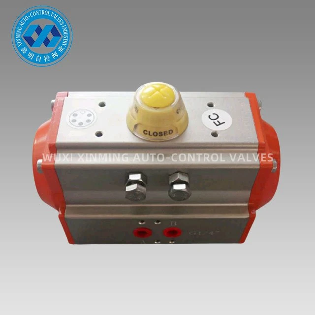 AT dobbeltvirkende pneumatisk roterende aktuator