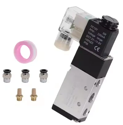 Pneumatisk magnetventil 5 vei 2- posisjonskontroll Air 12V 24V